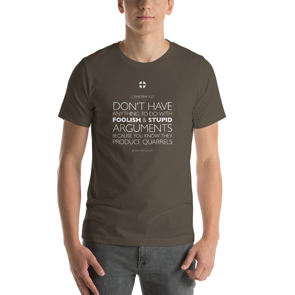 Foolish and Stupid Arguments Short Sleeve Dark Tshirt - Image 4