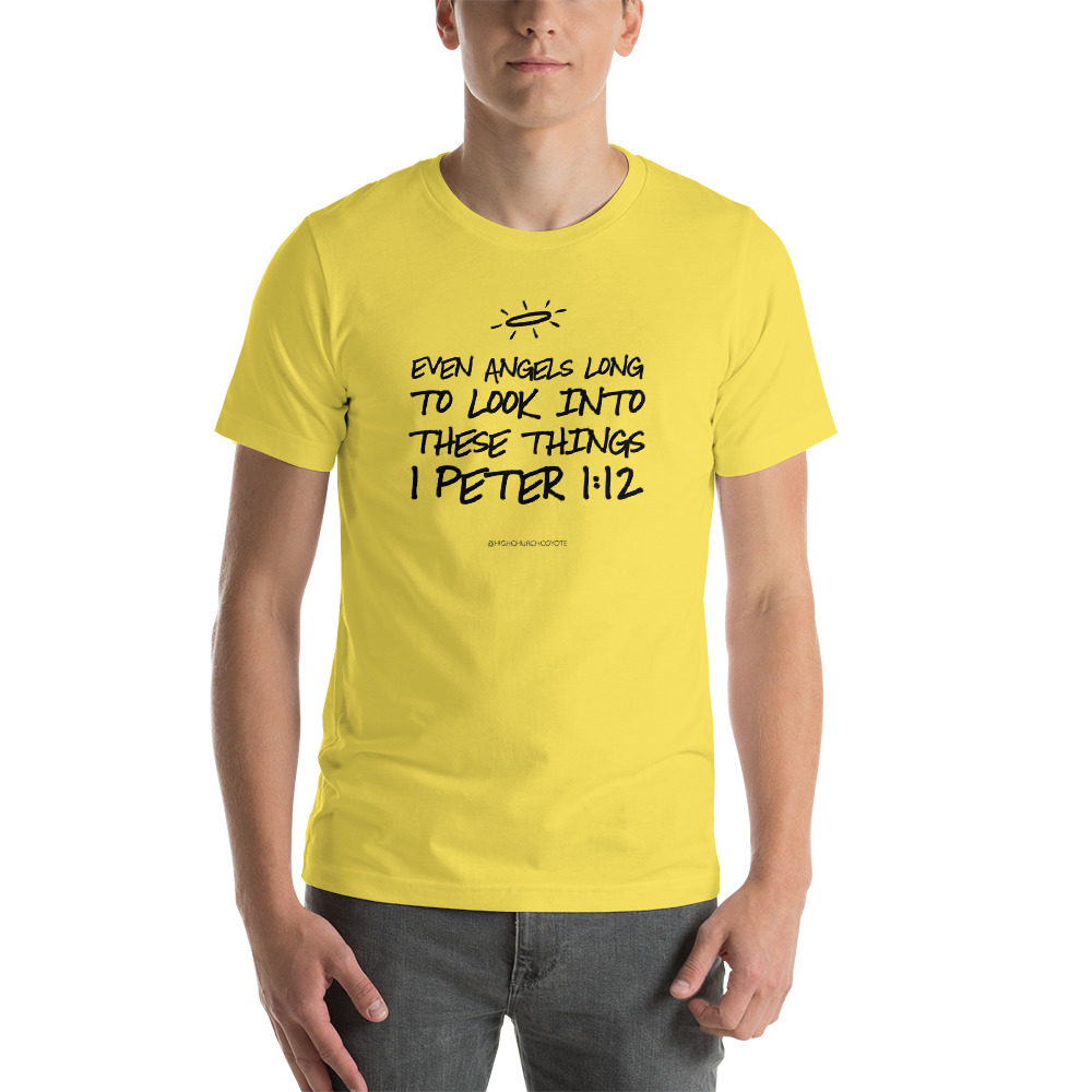 Even Angels Long to Look Into These Things Short Sleeve Tshirt - Image 4
