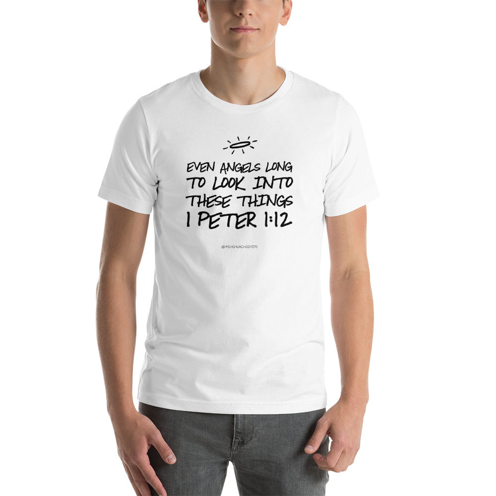 Even Angels Long to Look Into These Things Short Sleeve Tshirt