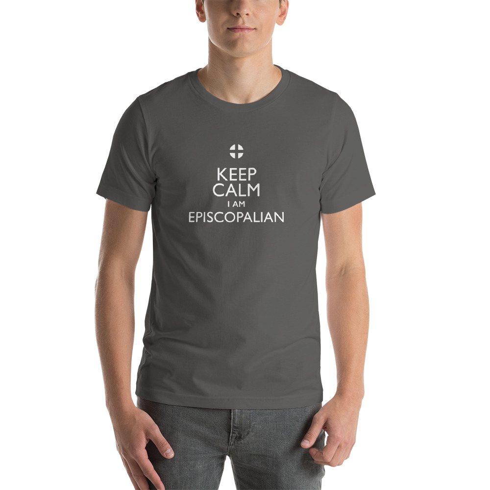 Keep Calm I Am Episcopalian Short Sleeve Dark Tshirt - Image 2