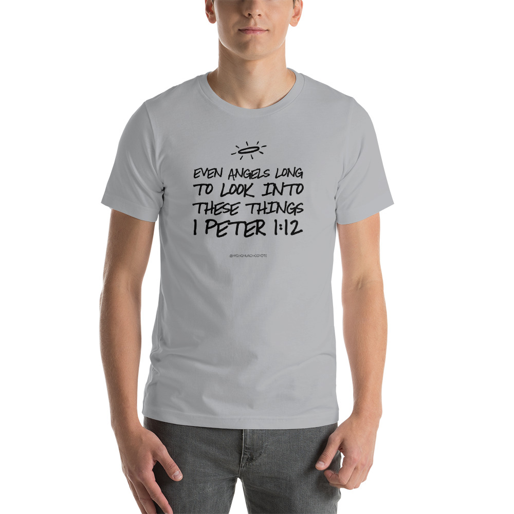 Even Angels Long to Look Into These Things Short Sleeve Tshirt - Image 2