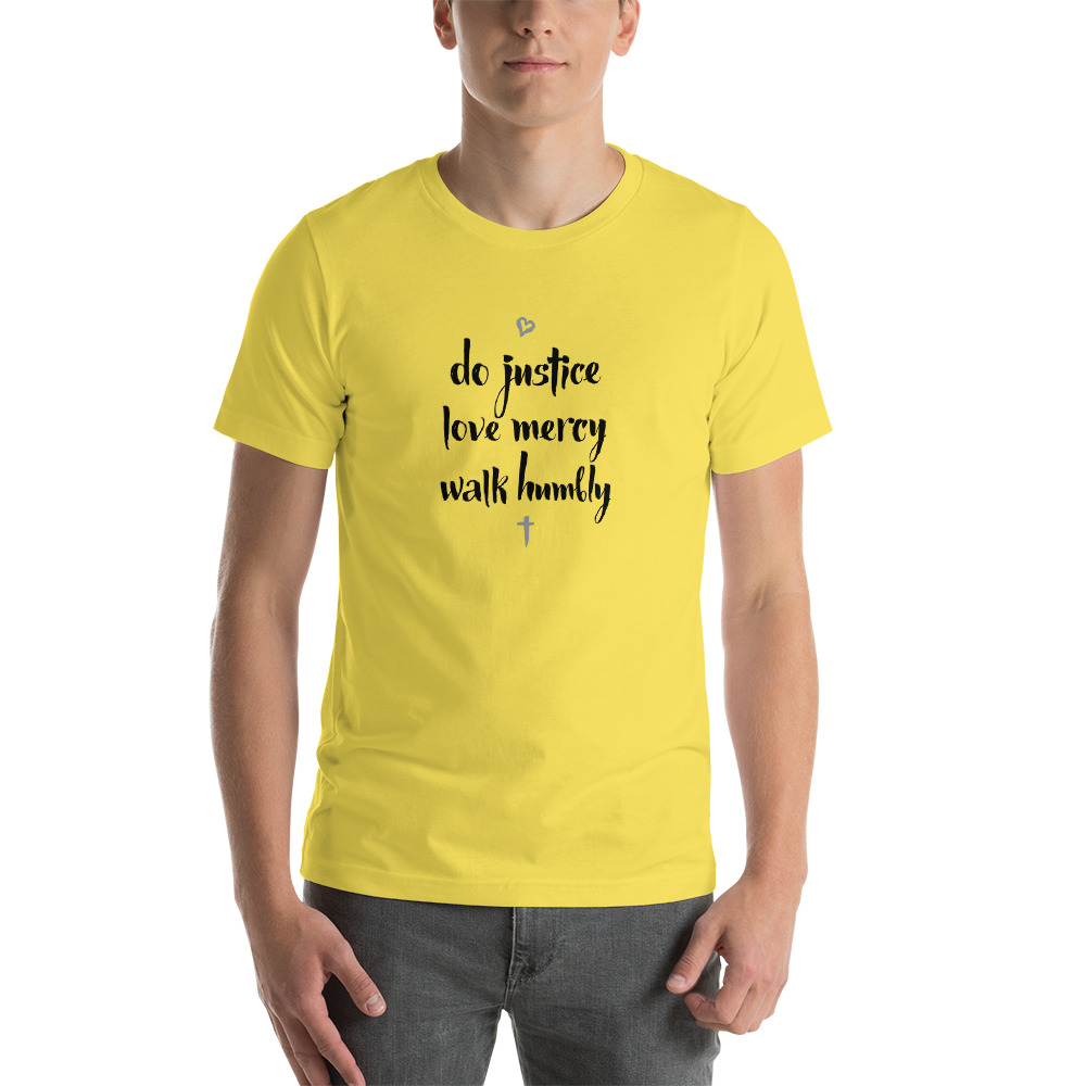 Micah 6:8 Script Short Sleeve Tshirt - Image 3
