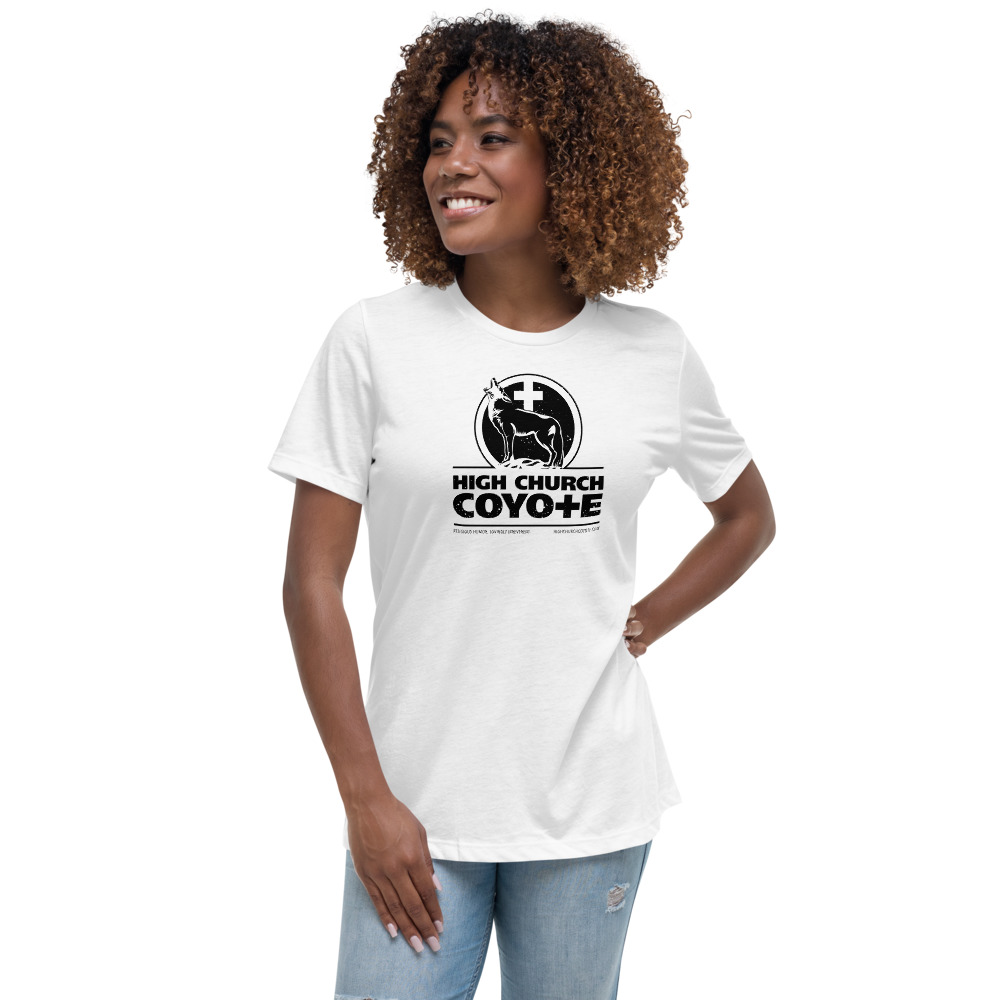 High Church Coyote Logo Women's Relaxed T-Shirt